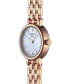 ფოტო #4 პროდუქტის Women's Swiss Lovely Rose Gold-Tone PVD Stainless Steel Bracelet Watch 20mm
