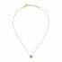 Фото #2 товара Lovely Gold Plated Amethyst Necklace Semipreziose SAXN02