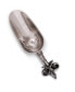 Stainless Steel Ice, Utility Scoop with Solid Pewter "Fleur De Lis" Handle