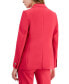 Women's Solid Open-Front Notched-Collar Jacket