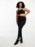 ASOS 4505 Curve Icon running tie waist gym legging with phone pocket in black