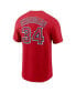 Men's Noah Syndergaard Red Los Angeles Angels Name and Number T-shirt