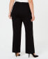 ფოტო #2 პროდუქტის Plus Size Wide-Leg Trousers