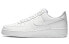 【定制球鞋】 Nike Air Force 1 Low 空军一号 CS 解构鞋带 冬雪 手绘喷绘涂鸦 复古做旧 低帮 板鞋 男款 蓝灰 / Кроссовки Nike Air Force CW2288-111