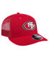 Фото #3 товара Men's Scarlet San Francisco 49ers Main Trucker Low Profile 9FIFTY Snapback Hat
