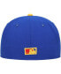 Фото #4 товара Men's Royal, Yellow Distressed Florida Marlins Cooperstown Collection Empire 59FIFTY Fitted Hat