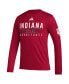 Фото #2 товара Men's Crimson Indiana Hoosiers Practice Basketball Pregame AEROREADY Long Sleeve T-shirt