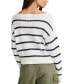 Women's Cotton Striped Boat-Neck Sweater