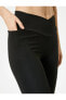 Фото #9 товара Тайтсы Koton Asymmetric Slim Fit Pants