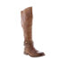 Фото #3 товара Bed Stu Eva F321120 Womens Brown Leather Zipper Knee High Boots