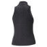 Фото #4 товара Puma Luxe Sport T7 Knitted FullZip Mock Neck Athletic Tank Top Womens Black Casu