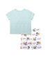 ფოტო #2 პროდუქტის Big Girls 2PC Biker Shorts Pajama Set