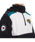 Men's Black, White Jacksonville Jaguars Carter Half-Zip Hooded Top