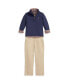 Toddler and Little Boys Straight Fit Twill Pant