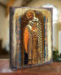 Icon Saint Nickolas Wall Art on Wood 8"