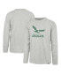 Фото #1 товара Men's Gray Distressed Philadelphia Eagles Premier Franklin Long Sleeve T-shirt