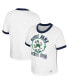 ფოტო #1 პროდუქტის Women's x Wrangler White Distressed Notre Dame Fighting Irish Freehand Ringer T-shirt