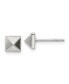 Stainless Steel Polished Stud Earrings