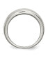 ფოტო #3 პროდუქტის Stainless Steel Polished CZ Ring