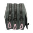 Фото #4 товара Тройной школьный пенал Kappa Silver pink Серый 21,5 х 10 х 8 см