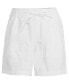 Women's High Rise Drawstring A-line 7" Linen Shorts