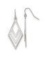 ფოტო #1 პროდუქტის Stainless Steel Polished Diamond-shaped Dangle Earrings