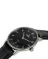 ფოტო #2 პროდუქტის Men's Swiss Automatic DiaMaster Thinline Black Leather Strap Watch 41mm