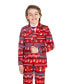 ფოტო #1 პროდუქტის Little Boys Christmas Printed Suit, 3 Piece Set