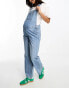 Фото #8 товара ASOS DESIGN Maternity denim dungaree in mid blue