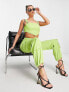 Фото #4 товара I Saw It First corset top with buckle detail co-ord in lime