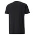 Puma Sf Race Bold Color Shield Crew Neck Short Sleeve T-Shirt Mens Black Casual