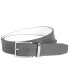 Фото #1 товара Men's Reversible Perforated Leather Belt, Created for Macy's
