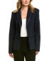 Snider Jackson Leather-Trim Jacket Women's Navy Xl