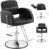 Фото #1 товара Fotel fryzjerski barberski kosmetyczny z podnóżkiem Physa YOXALL - czarny