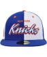 Фото #3 товара Men's Blue, White New York Knicks Griswold 59Fifty Fitted Hat