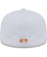 ფოტო #2 პროდუქტის Men's White, Orange Oakland Athletics Flamingo 59FIFTY Fitted Hat