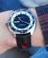 ფოტო #5 პროდუქტის Men's Swiss Automatic Pan Europ Interchangeable Fabric and Leather Strap Watch Set 42mm H35405741