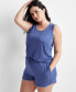 Фото #1 товара Women's 2-Pc. Tank Short Pajama Set, Created for Macy's