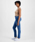 ფოტო #3 პროდუქტის Juniors' Mid-Rise Straight-Leg Jeans