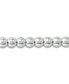 ფოტო #2 პროდუქტის Bead Double Heart Charm Bracelet in Silver Plate