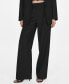 ფოტო #1 პროდუქტის Women's Wide Leg Suit Pants