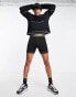 Фото #4 товара ASOS DESIGN co-ord black legging short with cut outs and binding