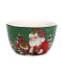 Фото #2 товара Christmas Lodge Santa 4 Piece Ice Cream Bowl Set