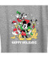 ფოტო #3 პროდუქტის Air Waves Trendy Plus Size Disney Happy Holidays Graphic T-shirt