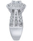 ფოტო #3 პროდუქტის Diamond Princess Halo Engagement Ring (2 ct. t.w.) in 14k Gold