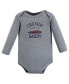 ფოტო #3 პროდუქტის Baby Boys Cotton Long-Sleeve Bodysuits, Cars 3-Pack