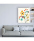 Jennifer Goldberger Whimsy Flowers I Canvas Art - 27" x 33.5"