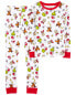 Kid 2-Piece Christmas Grinch 100% Snug Fit Cotton Pajamas 5