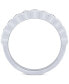 ფოტო #2 პროდუქტის Diamond Scalloped Band (1/5 ct. t.w.) in 10k White Gold