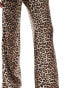 Фото #5 товара YAS high waisted flare trouser co-ord in leopard print - MULTI